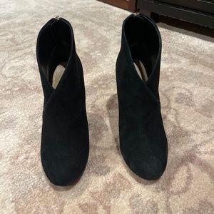 Black heeled booties